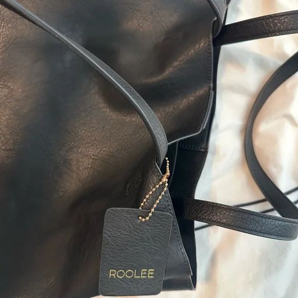Roolee “The Icon Handbag” in Black Tote Purse - Picture 9 of 16